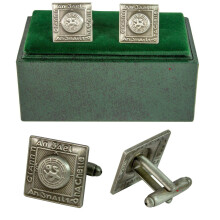 (Antique Finish) Mens Cufflinks Prince Charlie Dress Antique and Chrome Perfect Accessory