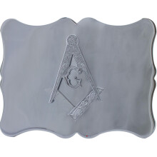 (Traditional Polished) Kilt Belt Buckle Mens Celtic Thistle Masonic Design 6 Finishes Scottish Made