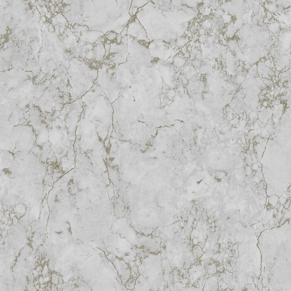 Athena Marble Effect Wallpaper Debona Plain Glitter Metallic Grey Gold