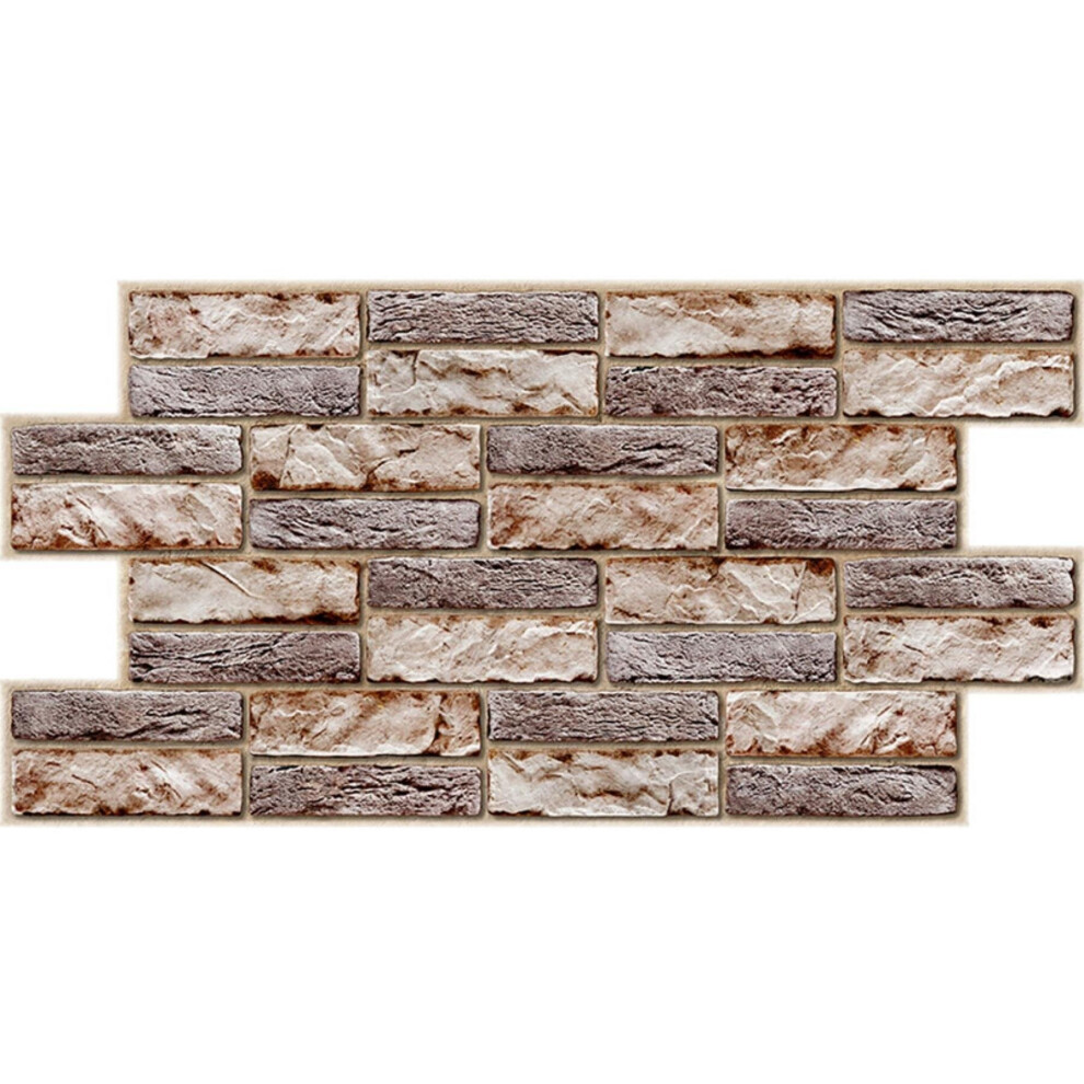 Pack Of 5 3D Grey Brown Stone Urban Industrial Pvc Interior Wall Panels Kitchen Cladding 5056301476735