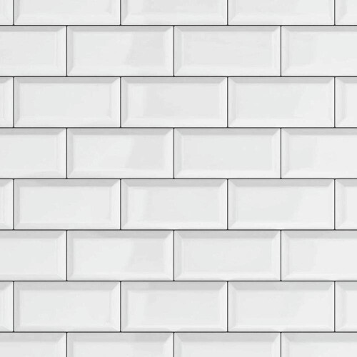 White Subway Tile Tile Brick 3D Effect Wallpaper D-C-Fix Bathroom Kitchen Vinyl