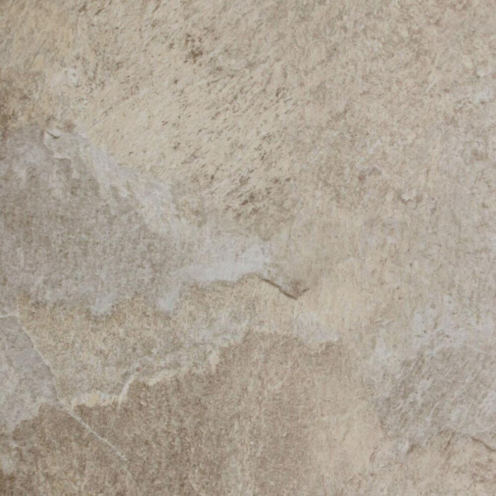 Floor Tiles Self Adhesive Beige Stone Style Vinyl Flooring Kitchen Bathroom 1mÂ²