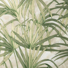 Palm Leaf Wallpaper Fine Décor Textured Heavyweight Vinyl Tropical Green Glitter
