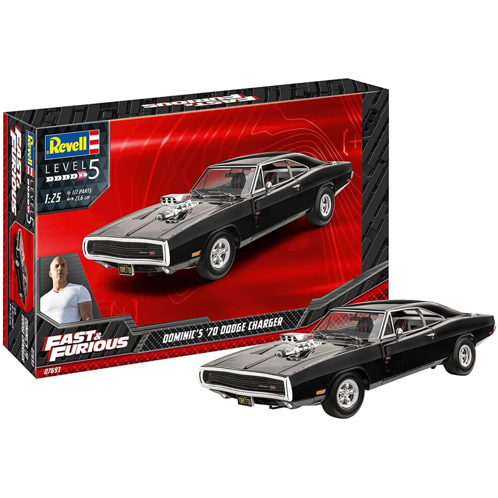 Dominic's 1970 Dodge Charger (Fast & Furious) 1:25 Revell Plastic Model Kit