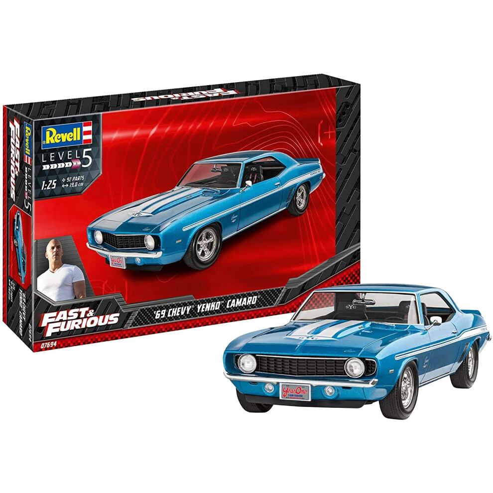 Revell 1969 Chevy Camaro Yenko (Fast & Furious) 1:25 Plastic Model Kit