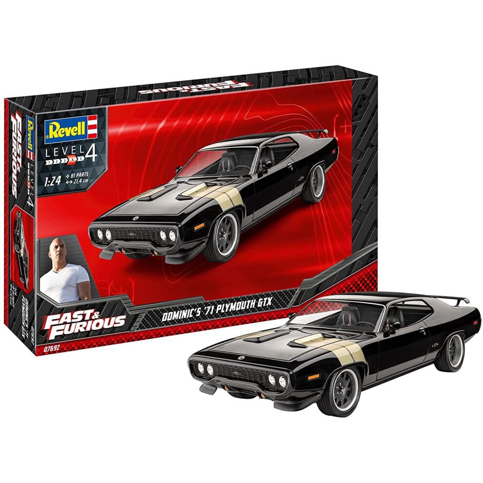 Revell Dominic's 1971 Plymouth Gtx (Fast & Furious) 1:24 Plastic Model Kit