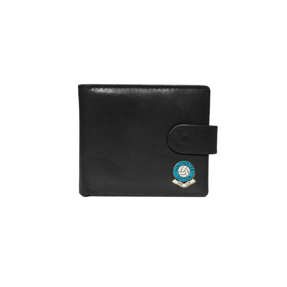 Colchester United football club black leather wallet