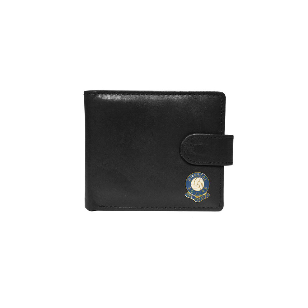 Bristol Rovers football club black leather wallet