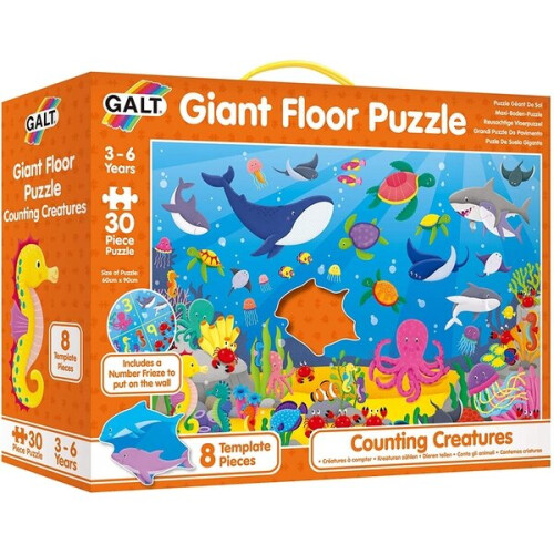 Galt Toys Counting Creatures Giant Floor Puzzle Jigsaw