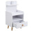 Living And Home (1 Drawer) Bedside Table Nightstand Cabinet Storage Unit with Drawer 6