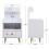 Living And Home (1 Drawer) Bedside Table Nightstand Cabinet Storage Unit with Drawer 7
