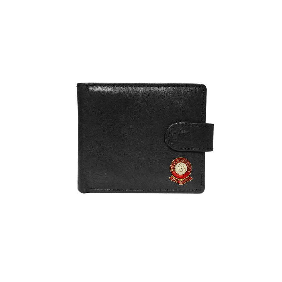 Knight Middlesbrough Football Club Leather Wallet Black