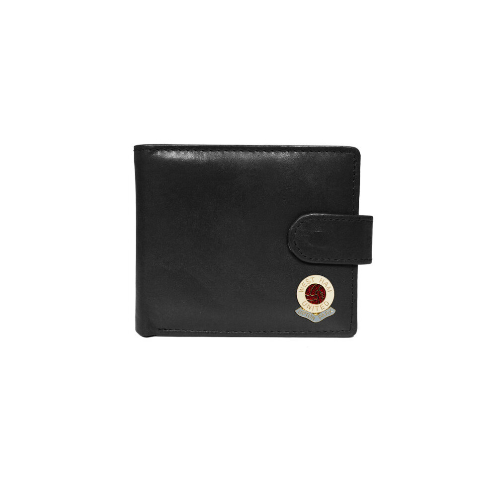 West Ham United football club black leather wallet