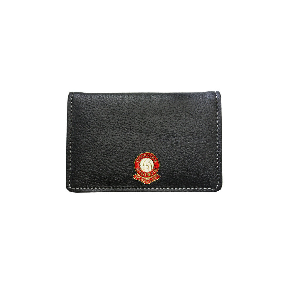 Charlton Athletic football club leather business card holder wallet