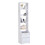 Living And Home (5 Tier) Tall Slim Storage Shelf Beside Table with Lockable Drawer White 4