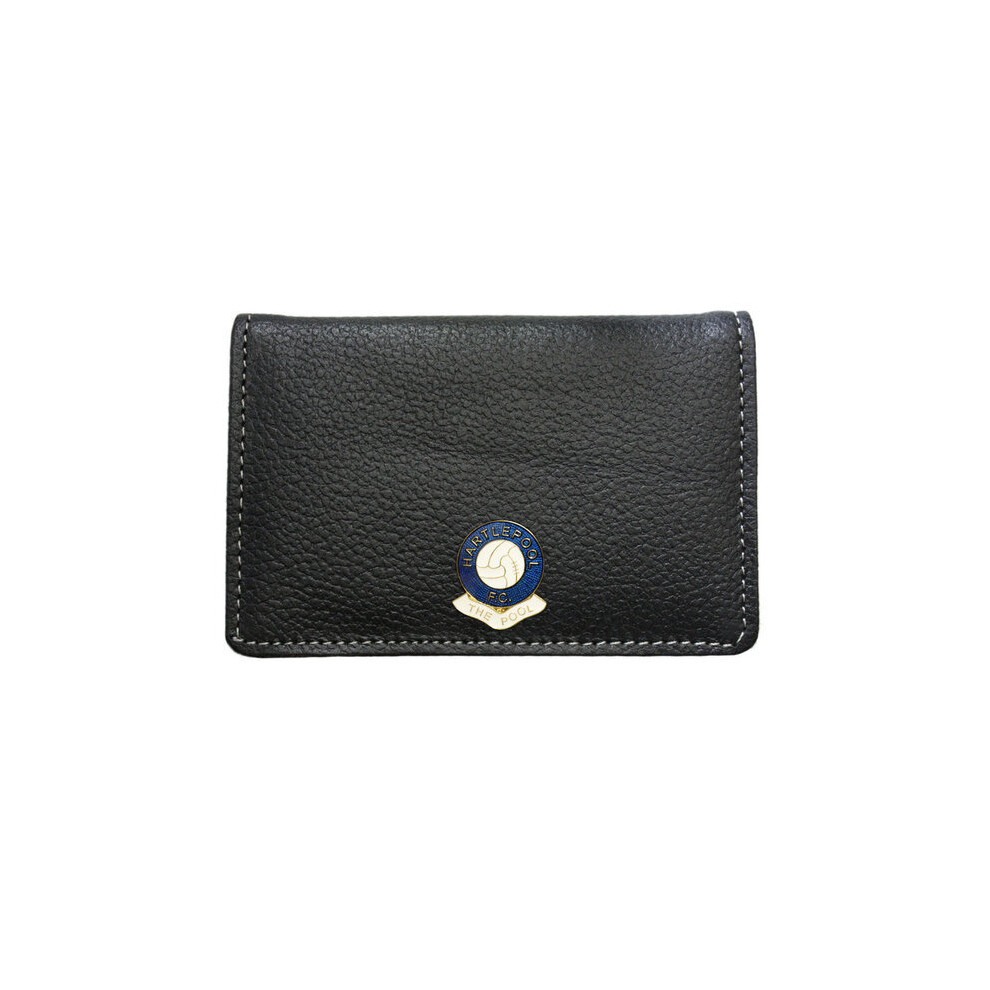 Hartlepool United football club leather business card holder wallet