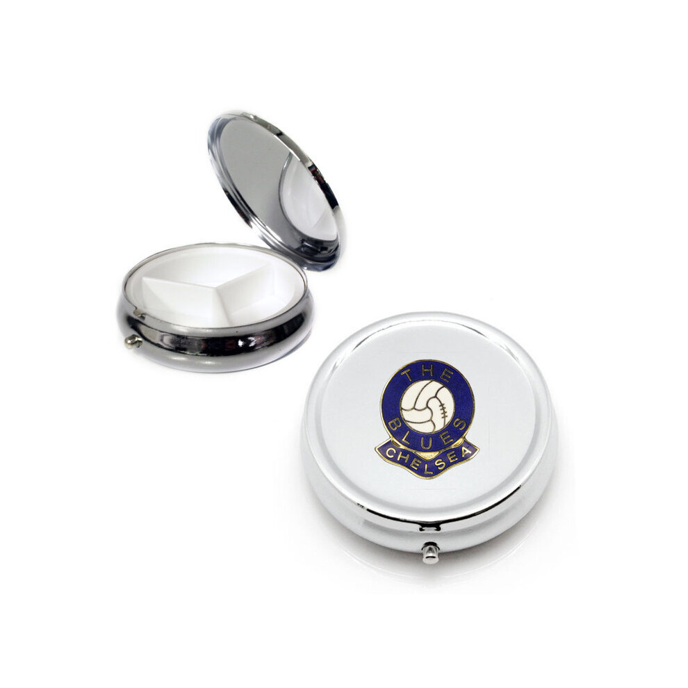 Knight Silver Chelsea Football Club Pill Box