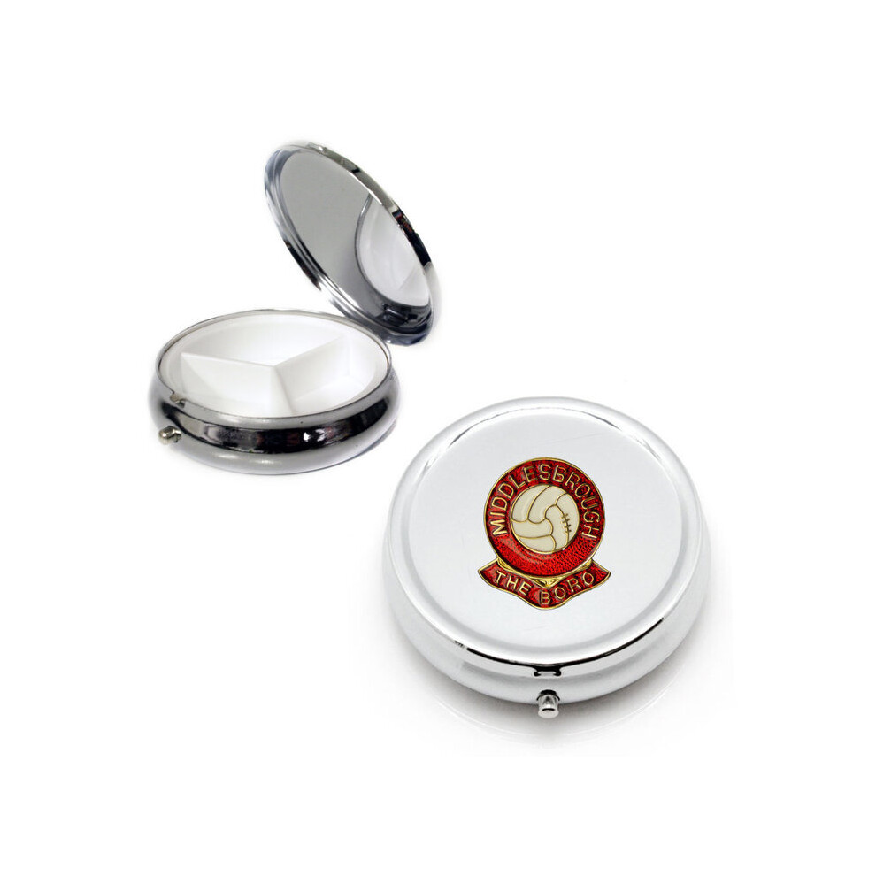 Knight Silver Middlesbrough Football Club Pill Box