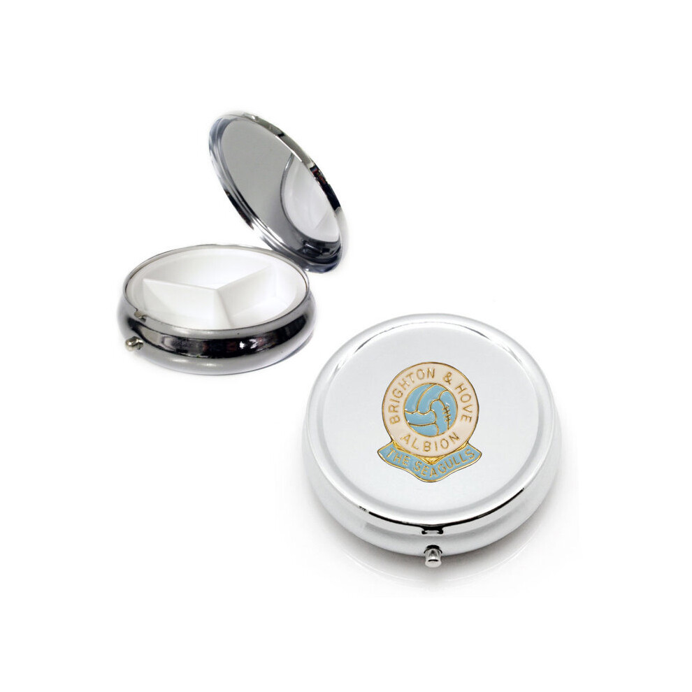 Knight Silver Brighton And Hove Albion Football Club Pill Box