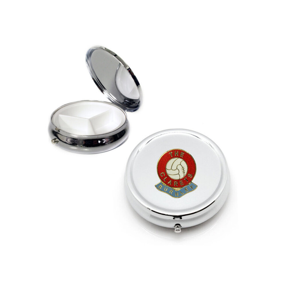 Knight Silver Burnley Football Club Pill Box
