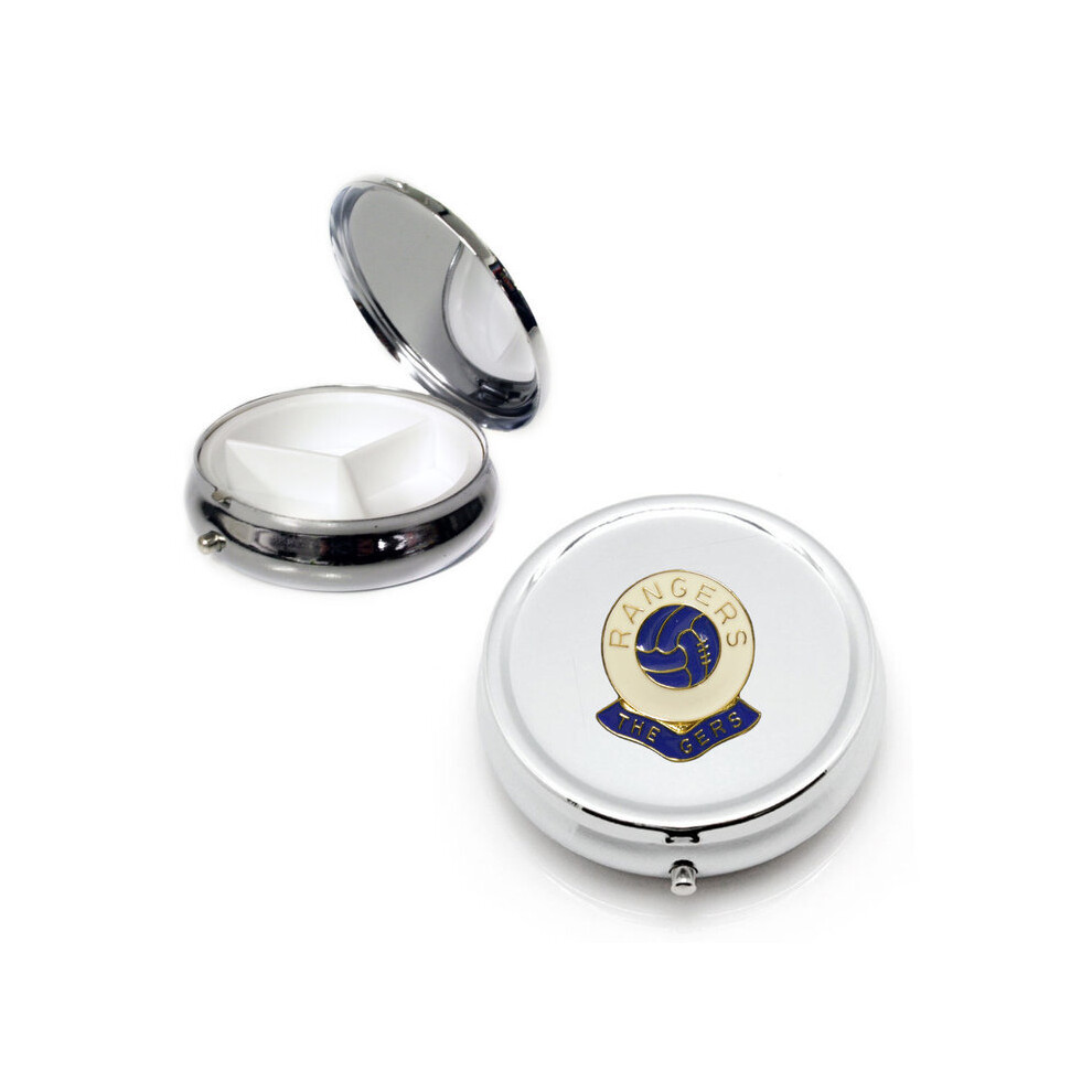 Knight Silver Glasgow Rangers Football Club Pill Box