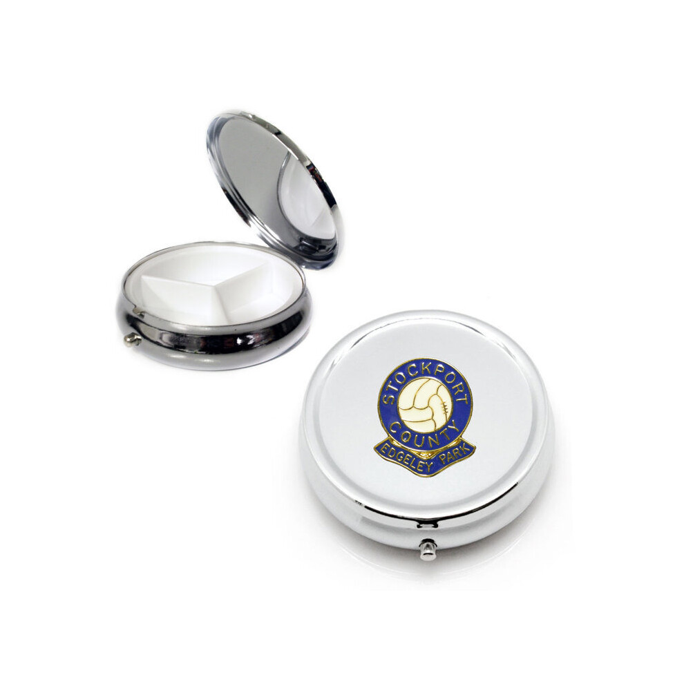 Knight Silver Stockport County Football Club Pill Box