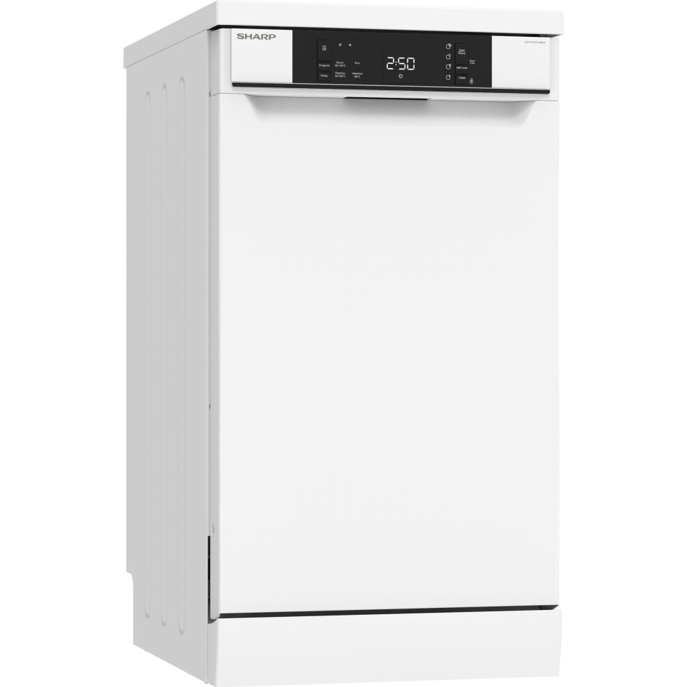 Sharp QW-NS1CF49EW-EN Slimline Dishwasher - White