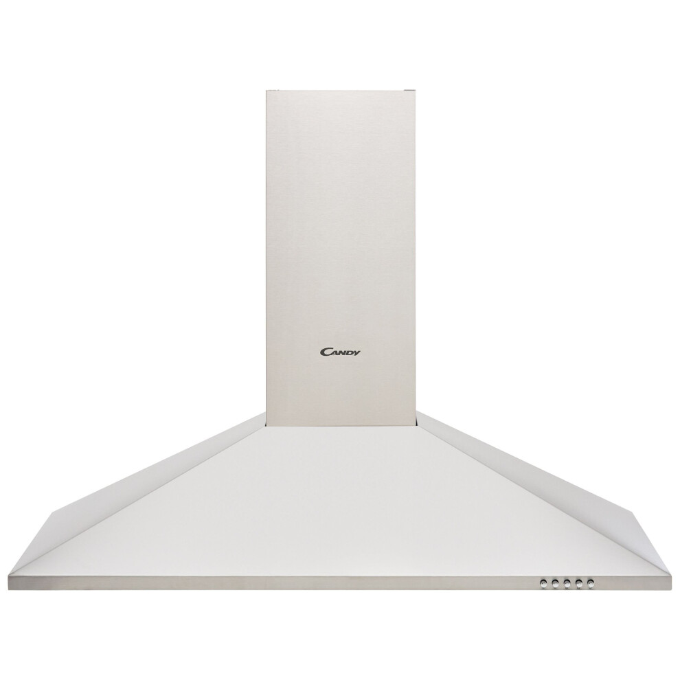 Candy CCE119/1X 90 cm Chimney Cooker Hood - Stainless Steel