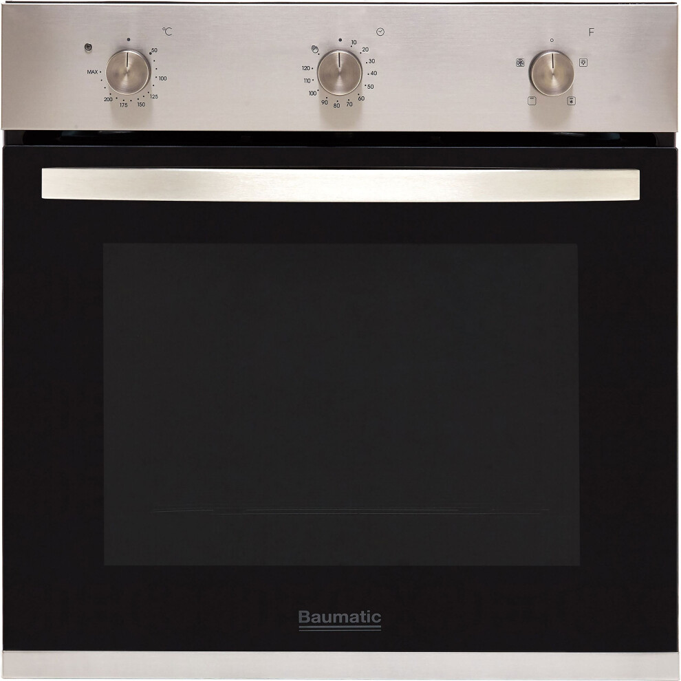 Baumatic BOFMU604X Built In Electric Single Oven - Stainless Steel