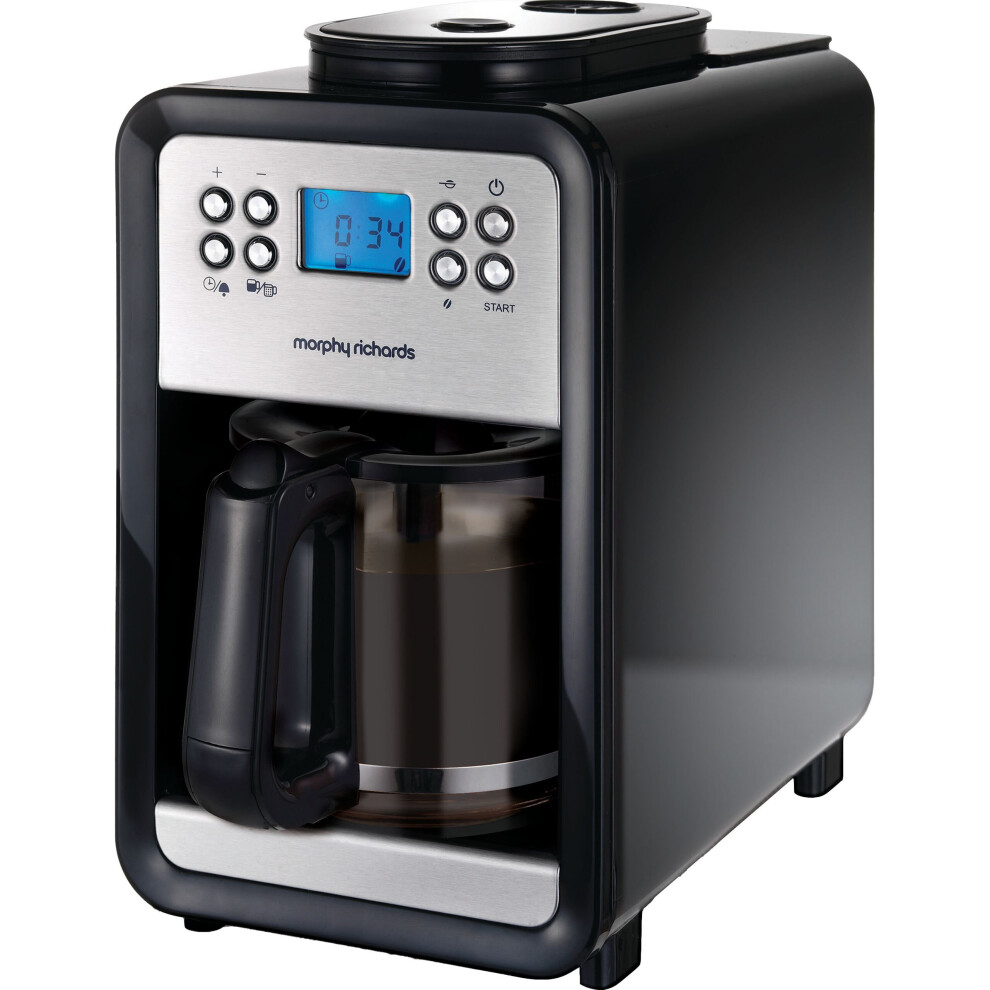 Morphy Richards 162101 Filter Coffee Machine with Timer - Black