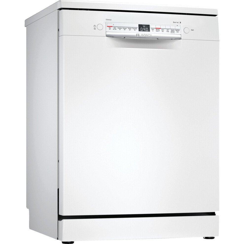 Bosch Serie 2 SMS2HKW66G Wifi Connected Standard Dishwasher - White