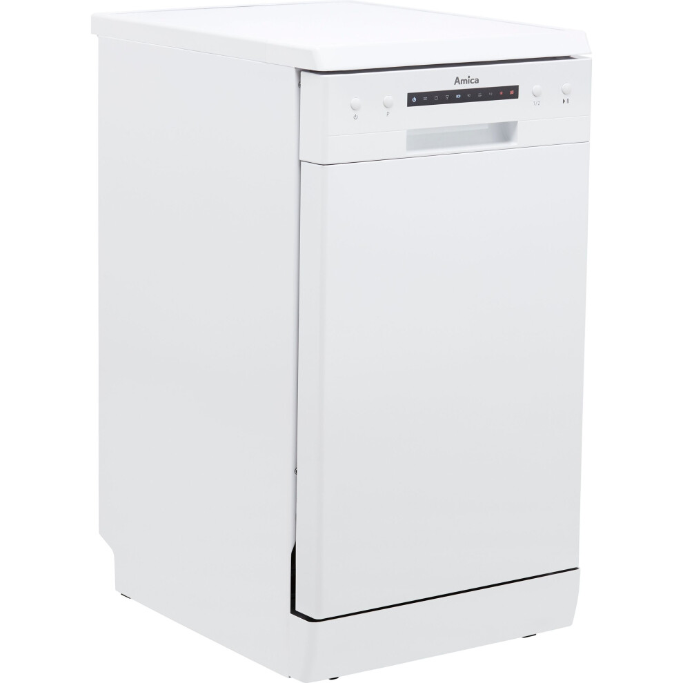 Amica ADF410WH Slimline Dishwasher - White