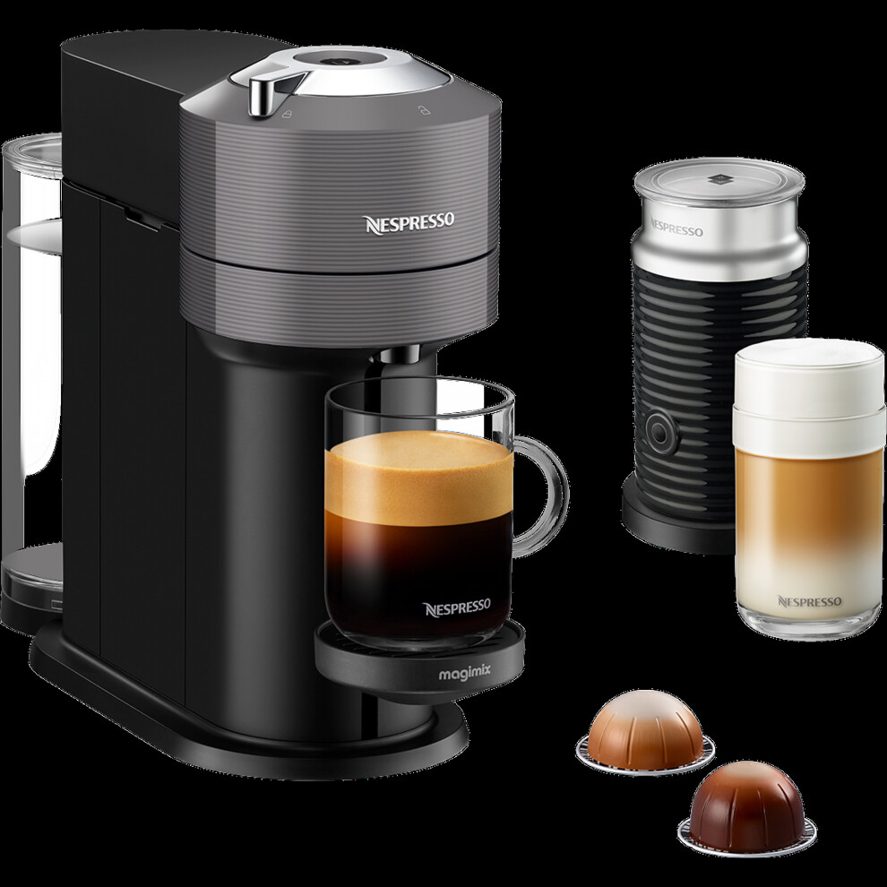 Nespresso By Magimix Vertuo Next & Milk 11711 - Dark Grey