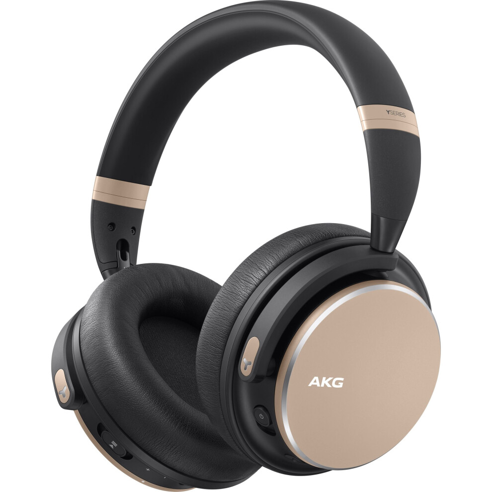 AKG Y600NC Over-Ear Wireless Bluetooth Headphones - Gold