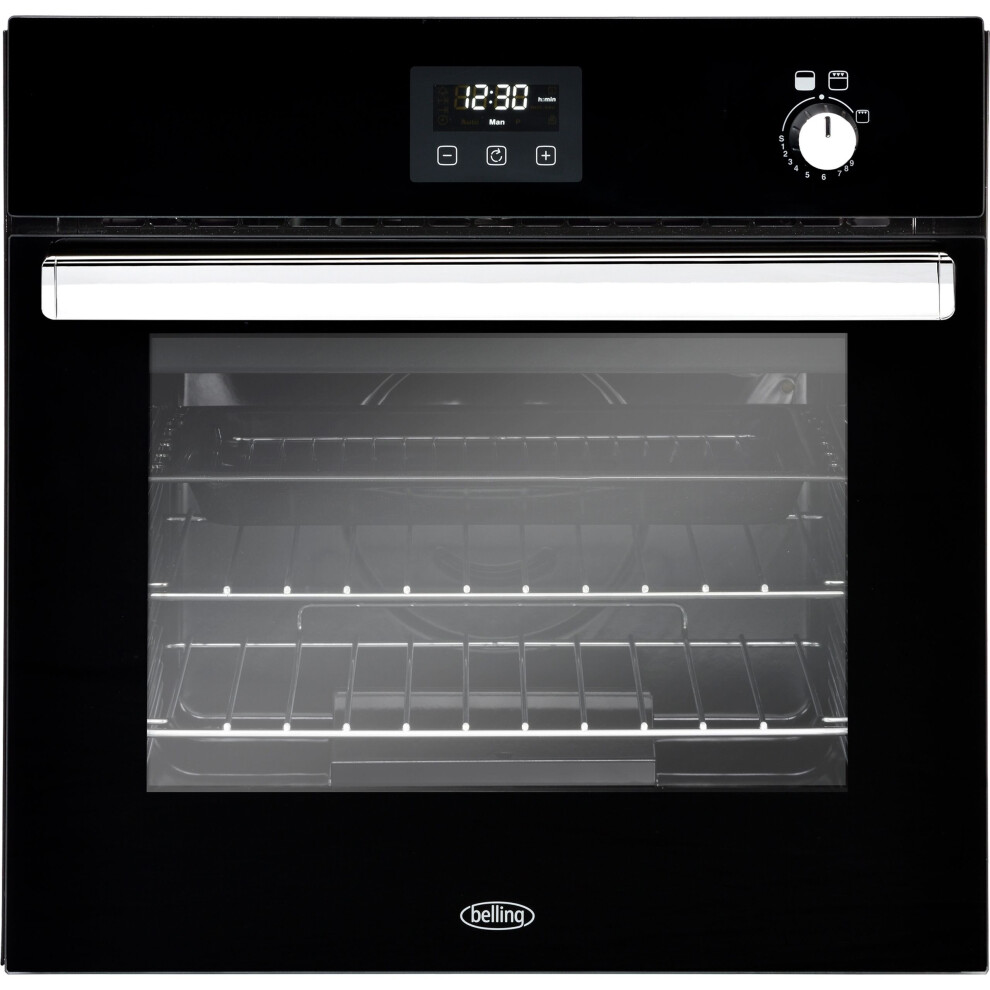 Belling BI602G Built In Gas Single Oven with Full Width Electric Grill - Black