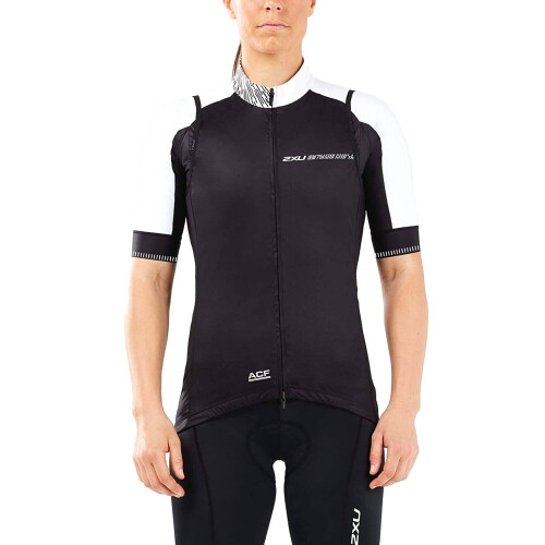 2XU Cycle Women's Thermal Gilet, Black/White 1