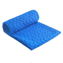 (Blue) 183*63cm Non Slip Yoga Towel Blanket Fitness Free Sweat Absorbent Yoga Mat Towel