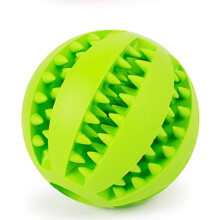(Green, M Diameter 7CM) Toys For Dogs Rubber Dog Ball For Puppy Dog For Pet Puppies Large Dogs Tooth Cleaning Snack Ball Toy For Pet Products