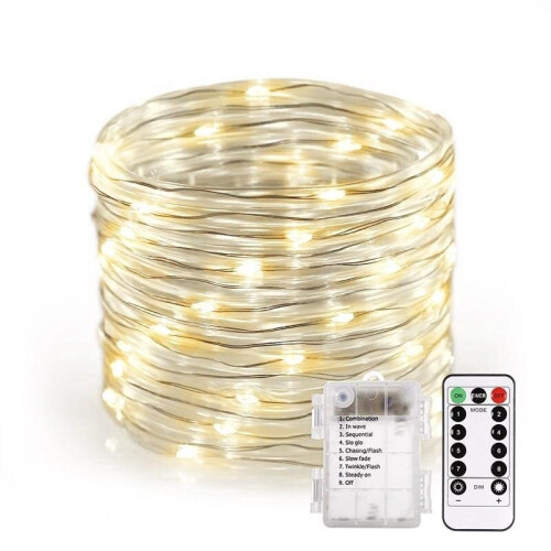 (warm white, 10 M 100LED) Outdoor Tube Rope Strip String Light