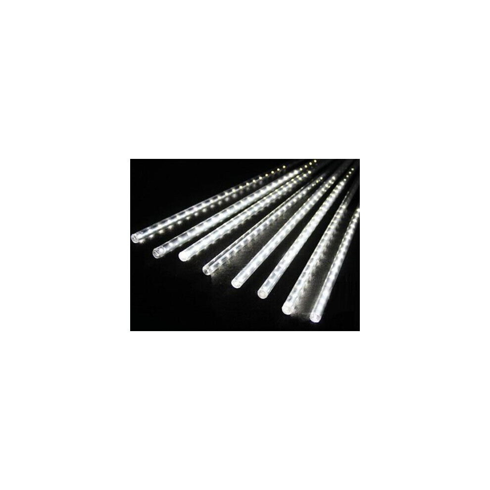 (White, 30CM Tube) Outdoor Meteor Shower Rain 8 Tubes Led String Lights-image-OPC-P7SDQMP-NEW