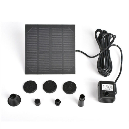 Solar Panel Powered Water Pump Small Pool Pond Aquarium Fountain Spray Feature 2