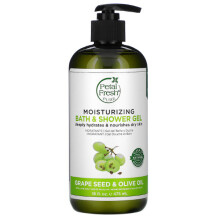 Petal Fresh, Bath & Shower Gel, Grape Seed & Olive Oil, 475ml
