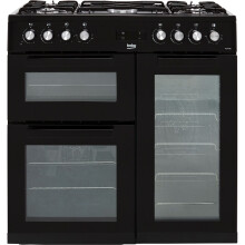 Beko KDVF90K 90cm Dual Fuel Range Cooker - Black
