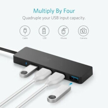 HIGH SPEED 4 PORT USB 3.0 MULTI HUB SPLITTER EXPANSION