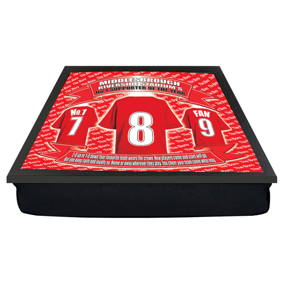 Middlesbrough City Cushion Lap Tray Football Shirt Gift