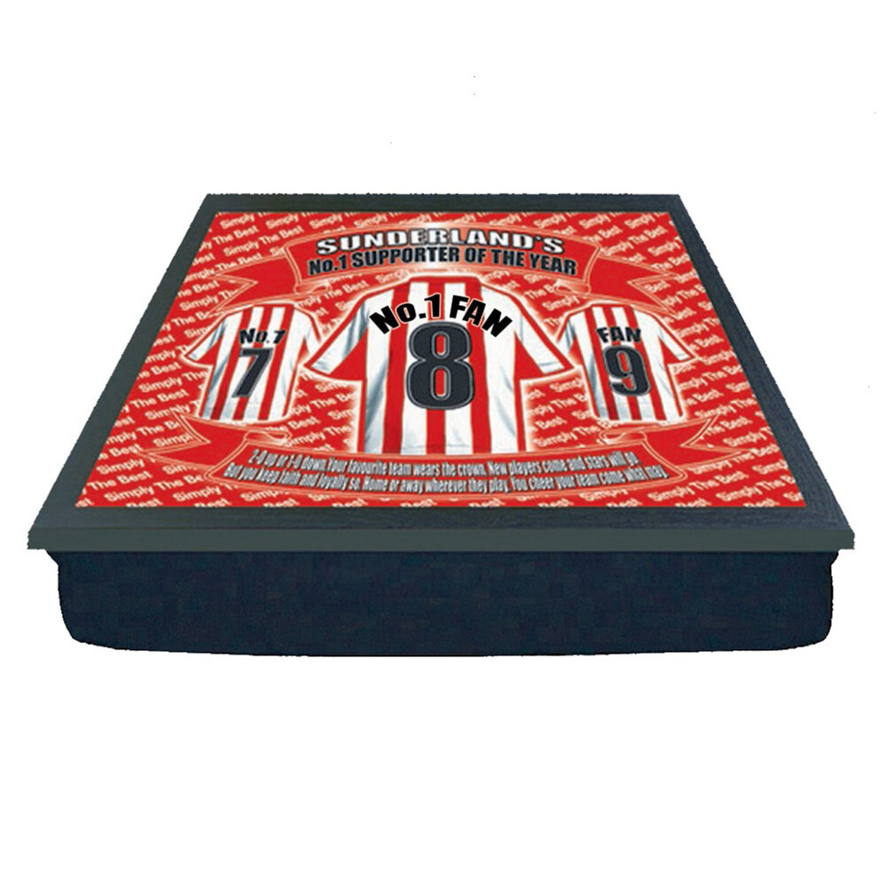 Personalised Gift Products Sunderland Cushion Lap Tray Football Shirt Gift