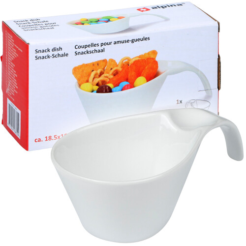 Alpina Porcelain Snack Sweets Chocolate Appetizer Serving Dish Bowl And Handle Gift Box