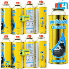 (Pack of 8) Butane Gas Canister Bottles Can Portable Heater Cooker BBQ Camping Cooking Stove