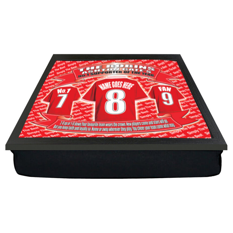 Personalised Bristol City Cushion Lap Tray Football Shirt Gift