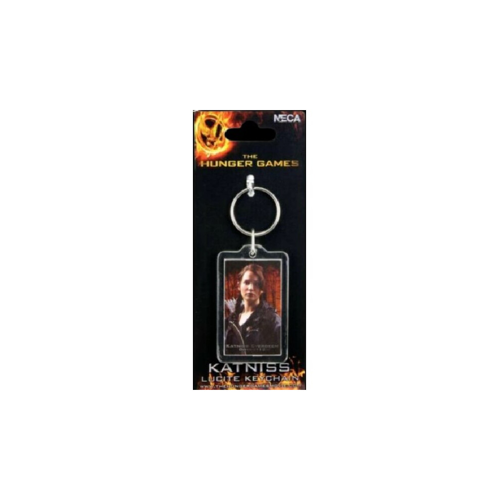 Official NECA THE HUNGER GAMES - LUCITE Key Ring Keychain Double Sided